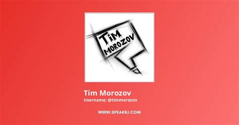 Tim Morozov's YouTube Stats (Summary Profile) .